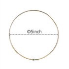 Eboot 5 Pcs Metal Rings Hoops Macrame For Dream Catcher 5 Inch  Gold