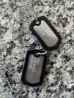 Custom Embossed Military Issue Stainless Steel Army Navy Marines Af Id Dog Tags