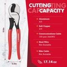 Arrow 9 5inch Heavy Duty Cable Cutter Plier Cr-v Steel High Leverage Wire Cutter