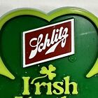 Irish I Had A Schlitz Beer Advertising Pin Back Shamrock Button St Patricks Day