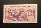 1964 Switzerland 10 Franken Pick  45 -very Nice Circ Collector Banknote-c6727xcn