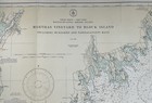 1929 Nautical Chart 1210 Map marthas Vineyard To Block Is buzzards Narragansett