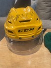 Providence Bruins Yellow Game Used Helmet Ccm