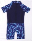 Sunsuit Uv Protective Child Swim Wear With Blue Flame Graphic Size 6