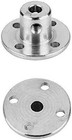 4pcs 8mm Flange Shaft Coupling With M4 Hex Wrench   Screws For Rc Models
