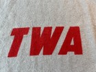 Vintage First Class Twa Pendleton Wool Airline Blanket 54    X 56  No Stains