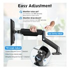 Single Monitor Desk Mount  Adjustable Gas Spring Monitor Arm Support Max 32 Inch