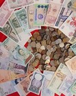 3 Pound  Mixed World Coins   40 Foreign Banknote Unc Lot  Free Shipping