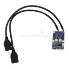 Pcie Pci-e To Usb Adapter Mpcie To 5 Pin 2 Ports Dual Usb2 0 Mini Converter Card