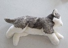 Animal Alley Husky Plush Toys R Us Stuffed Animal Retired Floppy Gray White