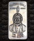 1973 Sitting Bull Patrick Mint Sioux Indian Toned 1oz 999 Fine Silver Bar C6790