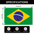 2 Pack Brasil Brazil Brazilian Bandeira Do Brasil Copa Do Mundo World Cup Flag