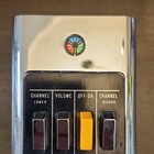 Zenith Space Command Wireless Tv Remote Control - Silver black yellow Vintage 