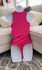 Live In The Moment Barbie Pink Bodysuit Tank Top Shirt Nwt Size Xs