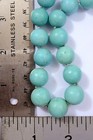 14 7mm Vintage Chinese Turquoise Carved Carving Bead Necklace 141 Gram