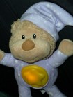 Avon Stuffed Plush Musical Lullaby Soother Light Up Purple Teddy Bear Star Moon