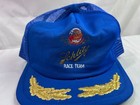 Vintage Snapback Mesh Baseball Cap Hat Schlitz Race Team Blue