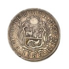 Peru  Republic 8 Reales 1833 Lm-mm   Fine