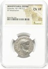 Caracalla 198-217 Ad Tetradrachm Ngc Mesopotamia Edessa Roman Empire Silver Coin