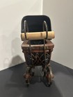 Vintage Antique Victorian Baby Pram Stroller Carriage Buggy Metal   Bentwood