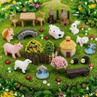 50pcs Fairy Garden Accessories Mini Resin Animals   miniature Figurines Diy Kit