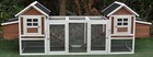 123  Solid Wood Chicken Coop Backyard Hen House 4-6 Chickens W 4 Nesting Boxes