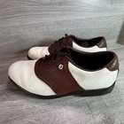 Footjoy Brown   White Leather Golf Shoes Size 8m