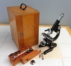 E Leitz Wetzlar Vintage Petrographic Polarizing Microscope W case   Accys - 1934