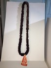 Vintage Hawaiian Lei Souvenir W  Label Hawaiian Visitors Bureau 20    Tiki
