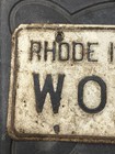 1957 Rhode Island License Plate Vintage