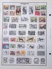 Used Czechoslovakia Postage Stamps Hinged On Harris Album 1965-1966