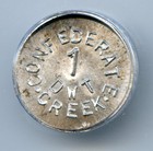 Finest Known  Nd Alaska Silver Die Trial - Confederate Creek   Icg Ms67   Lr6