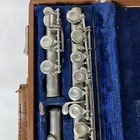 Vintage   Antique  F e  Olds Ambassador Flute Silver With Case  100  Authentic