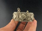 Authentic   Vintage Afghani Style Silver-tone Tribal Cuff Bracelet  Handcrafted
