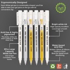 Hnihuy Gold Silver White Gel Pens- 1 Mm  0 8 Mm Extra Fine Point Opaque Arch   