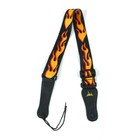 Electric Guitar Strap Flame Embroidered Style Electric Bass Adjustable Strap New