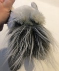 Gray Schnauzer Dog Plush Stuffed Animal Cute   Soft 3125v1 75