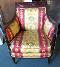 Fine And Rare Antique Duncan Phyfe Style  Gentlemens Curved Mahogany Armchair