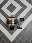 Vintage Zebco 33 Spincast Reel Metal Foot Usa Used Guc Camping Orange Black F2
