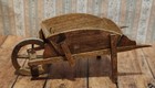 Uk Artist Signed Dw And Dated Handcrafted Miniature Wood Wheel Barrow 1 12 Scale