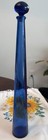  14    X 1 75 Pakistani Made Blue Glass Vase With Stopper