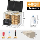 48qt Electric Cooler Car Refrigerator Dual Zone With App For Car Rv Truck Travel