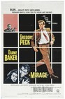 Gregory Peck  mirage  Authentic Vintage 1965 Universal  Iconic  60s Movie Poster