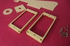 59 Les Paul Pickguard   Toggle Plate  Mounting Rings Jack Plate Cream Set