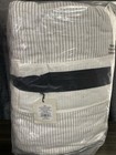 Nwt Hearth   Hand Magnolia Full queen Quilt 88 X 92 Mini Stripe Cream Gray