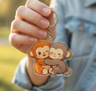 4pcs Punch Monkey Keychain Punch The Monkey Toy Key Chain For Kid Gift