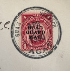 Guam Guard Mail M2  Overprint Used Stamp On Apr 16 1930 Cover 943a