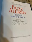 Buzz Aldrin Signed Book Reaching For The Moon Also Signed By Wendell Miner Artis