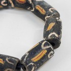 9 Venetian Black Trade Beads