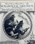  971 Volunteer Firemen Original Artwork Aristocrats Cachet Pen Pencil Day Lowry